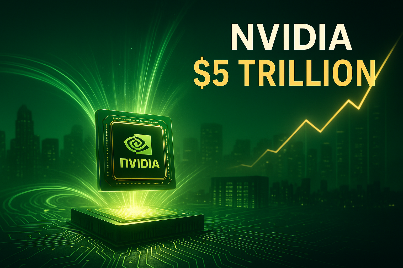 英伟达5万亿美元市值里程碑